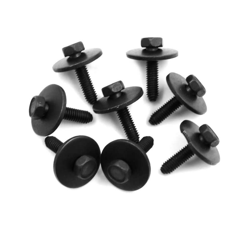 8pcs 5.8 x 28.5mm Auto Car Stainless Steel Fender Bumper Frame License