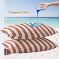 thumbnail image 4 of Lumbar Pillow Covers 20x12 Inch Set of 2, Orange Red Stripes Waterproof Outdoor Pillow Covers, Farmhouse Striped Geometric Simple Art Decorative Cushion Pillowcases for Patio Garden Couch Bed, 4 of 9