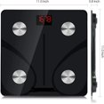 thumbnail image 2 of Jinsinto Household Body Scale Black Electronic Scale 26cm*26cm, 2 of 4