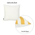 thumbnail image 4 of Geometric Yellow Stripes Square 18" x 18" Throw Pillow Cover, 4 of 5