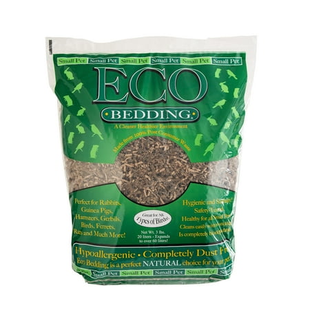 Eco Bedding - 99% Dust Free Paper Bedding for Small Pets and Birds, Eco-Friendly and Natural, 30 L - Premium Nesting Material - Safe, Hygienic, and Odor Control S301