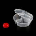 thumbnail image 4 of 20Pcs Snack Pack Containers with 3 Compartments - Reusable Storage for Dips Snacks and Condiments - Ideal for Travel and Outdoor Activities, 4 of 6