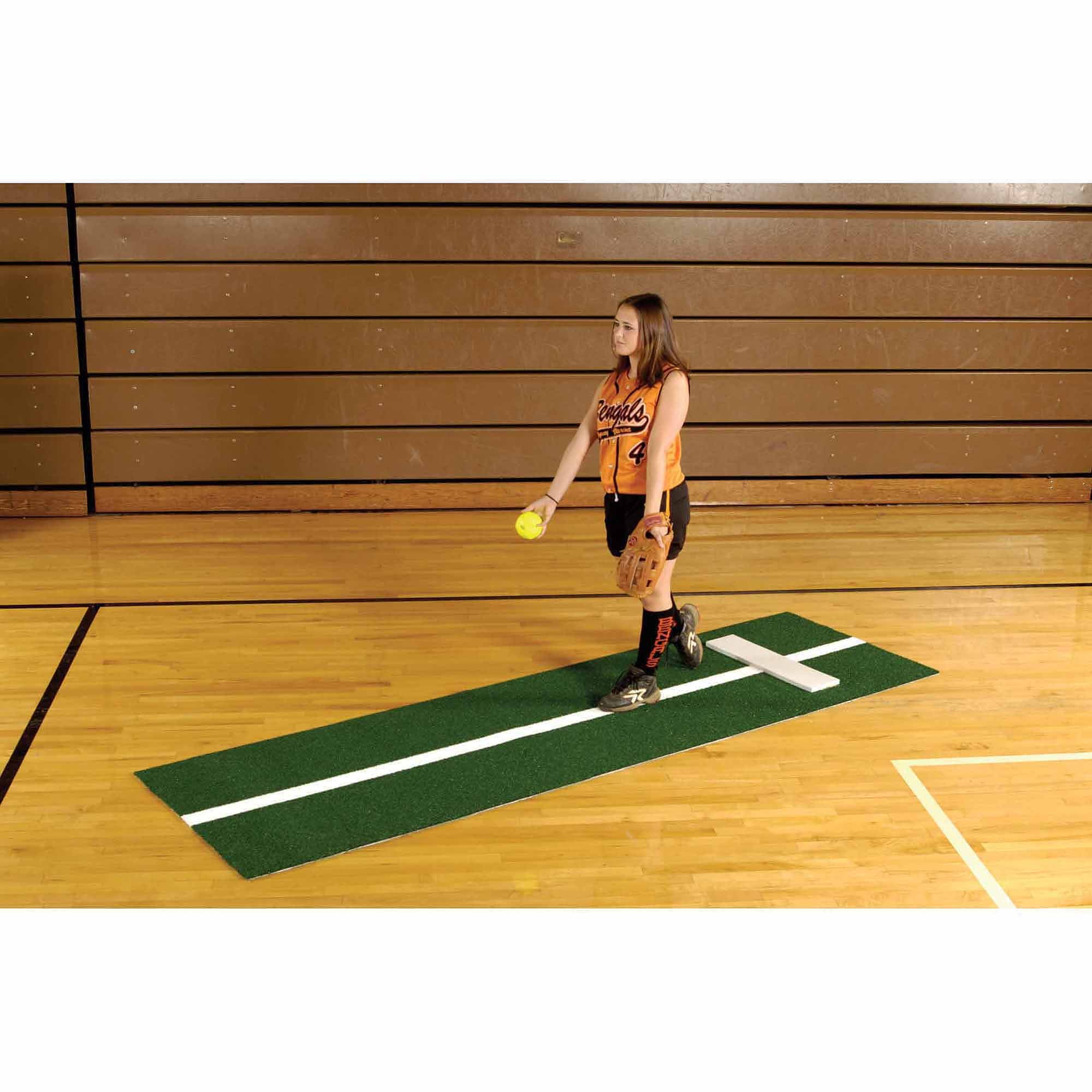 softball pitching mat