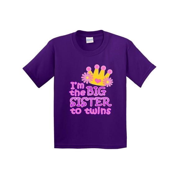 Inktastic I'm the Big Sister to Twins. Youth T-Shirt