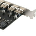 thumbnail image 7 of 4 Port USB 3.0 PCI-E Expansion Card PCI Express PCIe USB 3.0 HUB Adapter 4-Port USB3.0 Controller USB3.0 PCIe, 7 of 7