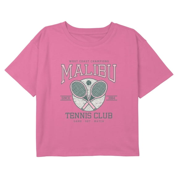 Girl's Lost Gods Malibu Tennis Club Since 1984 Graphic Cropped T-Shirt