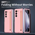 thumbnail image 7 of TECH CIRCLE for Samsung Galaxy Z Fold 5 5G Case Built-in Screen Protector,Luxury Drop Shockproof Full Body Protective Case with Pen Holder / Stylus Pen for Samsung Galaxy Z Fold 5 7.6" 2023, Pink, 7 of 7