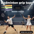 thumbnail image 2 of Badminton Racket Overgrips, 5-Pack Anti-Slip PU Sweat Absorbent Tennis Grip Tape, High-Density Moisture-Wicking Handle Wrap for Racquetball & Squash, Assorted Colors, 2 of 8