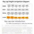 thumbnail image 3 of Double Shot Keycaps With Side Printed and With Backlit for 61 64 68 96 98 100 108 Mechanical Keyboards, 3 of 8