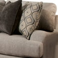 thumbnail image 2 of Benzara BM204443 Fabric Upholstered Wooden Loveseat with Tapered Legs, Beige & Brown, 2 of 3
