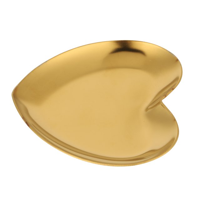 Large Heart Shaped Stainless Steel Palette for Makeup, Painting, Color Mixing - Professional Nail Art with Portable Design
