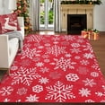 thumbnail image 2 of Hasoo Christmas Indoor Home Decor Area Rug Washable 4' x 6' Modern Rug for Living Room Dining Room, Red, 2 of 5