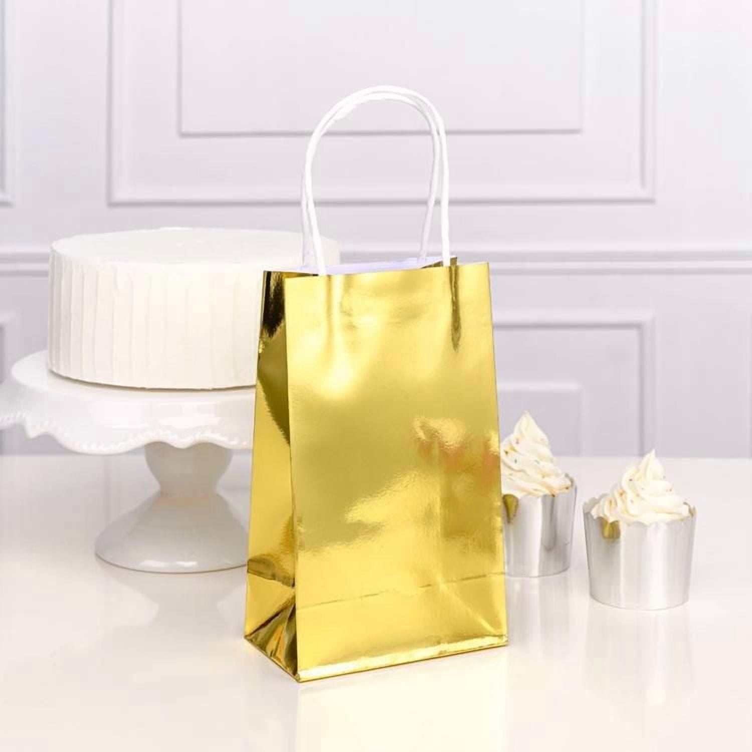 10pk gold paper bag, Gold paper bag