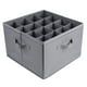 thumbnail image 2 of Organizador Almacenamiento Zapatos Calzado Plegable Contenedor Tela Con Tapa Transparente Los Divisores Ajustables Se Adaptan A Hasta 14 Pares para Deporte Sandalias, 2 of 8