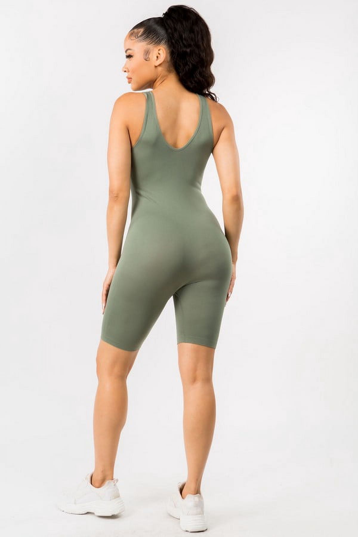 K-Cliffs Women's One Size Seamless Body Shaping Romper, 95% Polyester, 5% Spandex