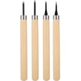 thumbnail image 1 of Wood Carving Knife Tool Set Rubber Carving Tool 4PCS Beginners Manual Sharpener Rubber Stamp Carving Tools Set for Chisel DIY Woodworking Carving (#1) Carving Tools for Printmaking Carving Tools, 1 of 1