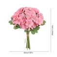 thumbnail image 3 of Hortensias artificiales realistas de plástico | Tallos florales artificiales de aspecto natural para la decoración del hogar | Arreglos para ramos de novia, salones de banquetes y centros de mesa, 3 of 6