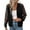 Black, variant on Bomber Jacket Women Varsity Casual Zip Lace Embroidery Long Sleeve Fall Fashion Short Outerwear with Pockets