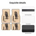 thumbnail image 5 of Sikiie Child And Lion Sketch Car Foot Mat Set of 4 Pieces Basics Universal Fit Rubber Carpet Floor Mats For Car SUV Van & Truck, 26.8"L x 17.3"W (Front), 13"L x 17.3"W(Rear), 5 of 6