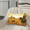 thumbnail image 5 of Daiia Western Cowboy Ranch Bedding Waterproof Pillow Protector Zippered Queen – Bed Bug Proof Pillow Encasement-16"x24", 5 of 6