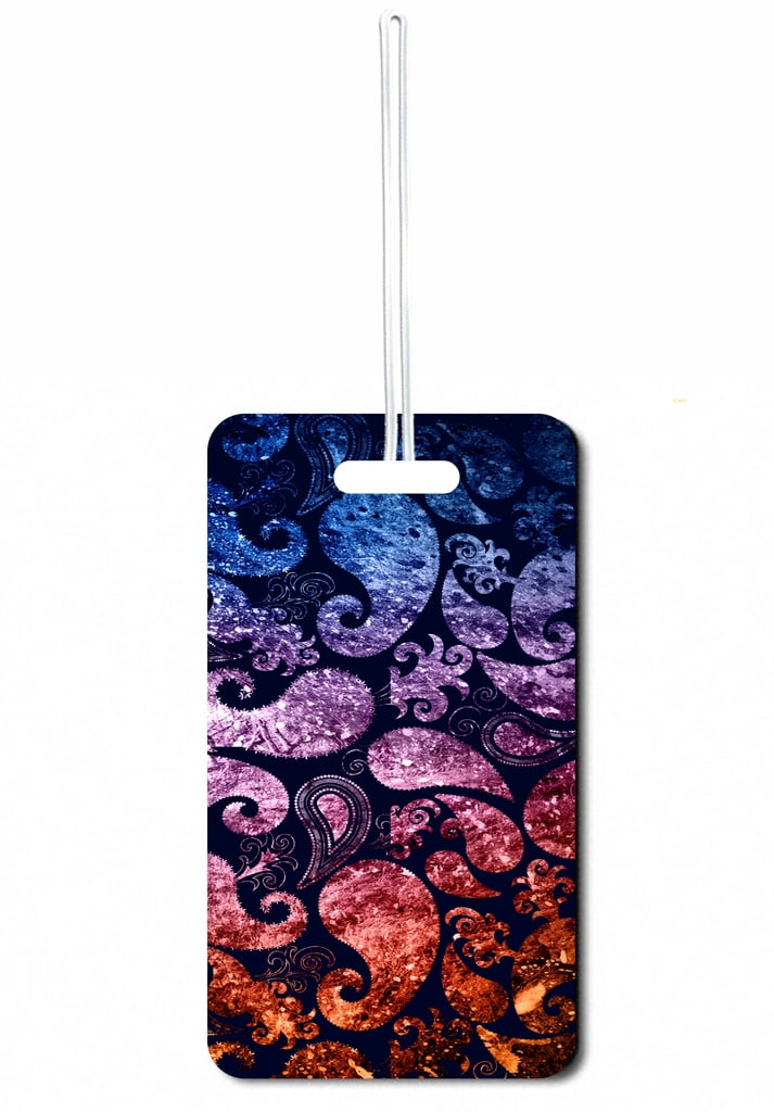 Jacks Outlet Blue Watercolor Grunge Paisley Sports Bag