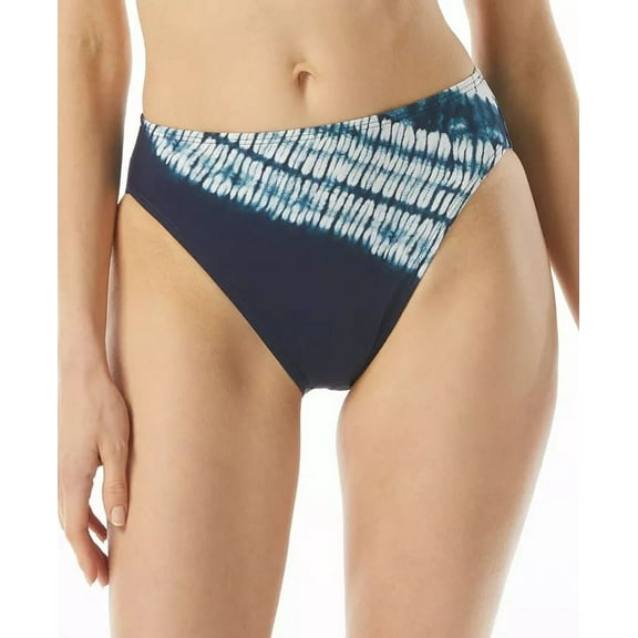 Michael Kors NAVY High-Leg Bikini Swim Bottom, US X-Small