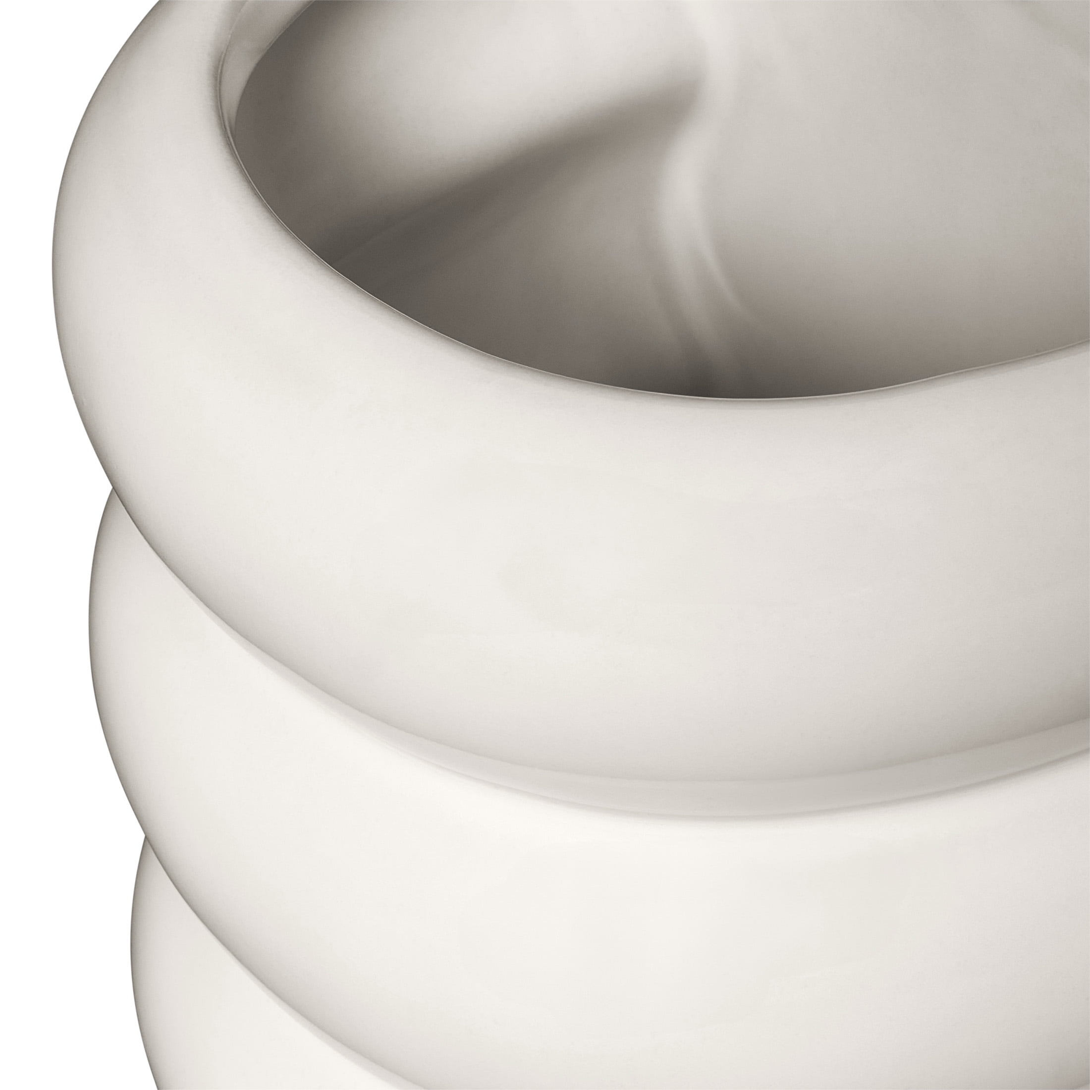 Beautiful 4" x 5" Modern Bubble White Ceramic Bookends by Drew Barrymore (2 Count)
