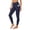 Navy, variant on High Waisted Leggings with Pockets for Women Soft Yoga Pants for Gym Workout, Athletic Running Women's Tummy Control Breathable Leggings