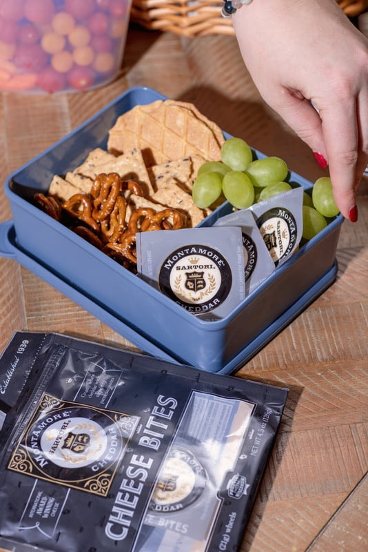 Sartori MontAmoré Cheese Bites, 4.5 oz, Snack Bites, Cheddar Cheese, Refrigerated