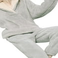 thumbnail image 3 of FNNMNNR Women‘s Fuzzy Fleece Pajamas Sets 2 Pieces Pjs Loungewear Flannel Plush Sleepwear, 3 of 7
