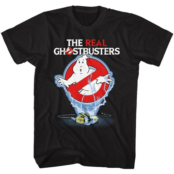 The Real Ghostbusters Ghost Trap Black Adult T-Shirt