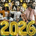 thumbnail image 3 of New Years Eve Party Supplies Decorations 2026 Set Large Happy New Year Banner Backdrop Gold Balloons 2026 41Pcs, 3 of 6