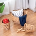 thumbnail image 2 of Costway 3PC Large Woven Seagrass Laundry Storage Basket Handles Home Decor, 2 of 10