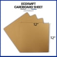 thumbnail image 2 of EcoSwift Brand Premium Medium Weight Natural Chipboard Pads Sheets .022" thick, 12 in. x 12 in., Brown, 1-Pack, 2 of 5