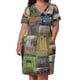 thumbnail image 3 of Pinturas famosas Vestido de bolsillo suelto Falda de verano Vestidos largos con velo Vestidos elegantes, 3 of 7