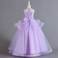 thumbnail image 5 of Godderr Kids Princess Dress Flower Girl Dresses for Wedding Tulle Dress 5-14Y Girls Special Occasion Dresses Junior Bridesmaid Dresses Pageant Dresses for Toddlers Dress Girls Formal Dress, 5 of 7
