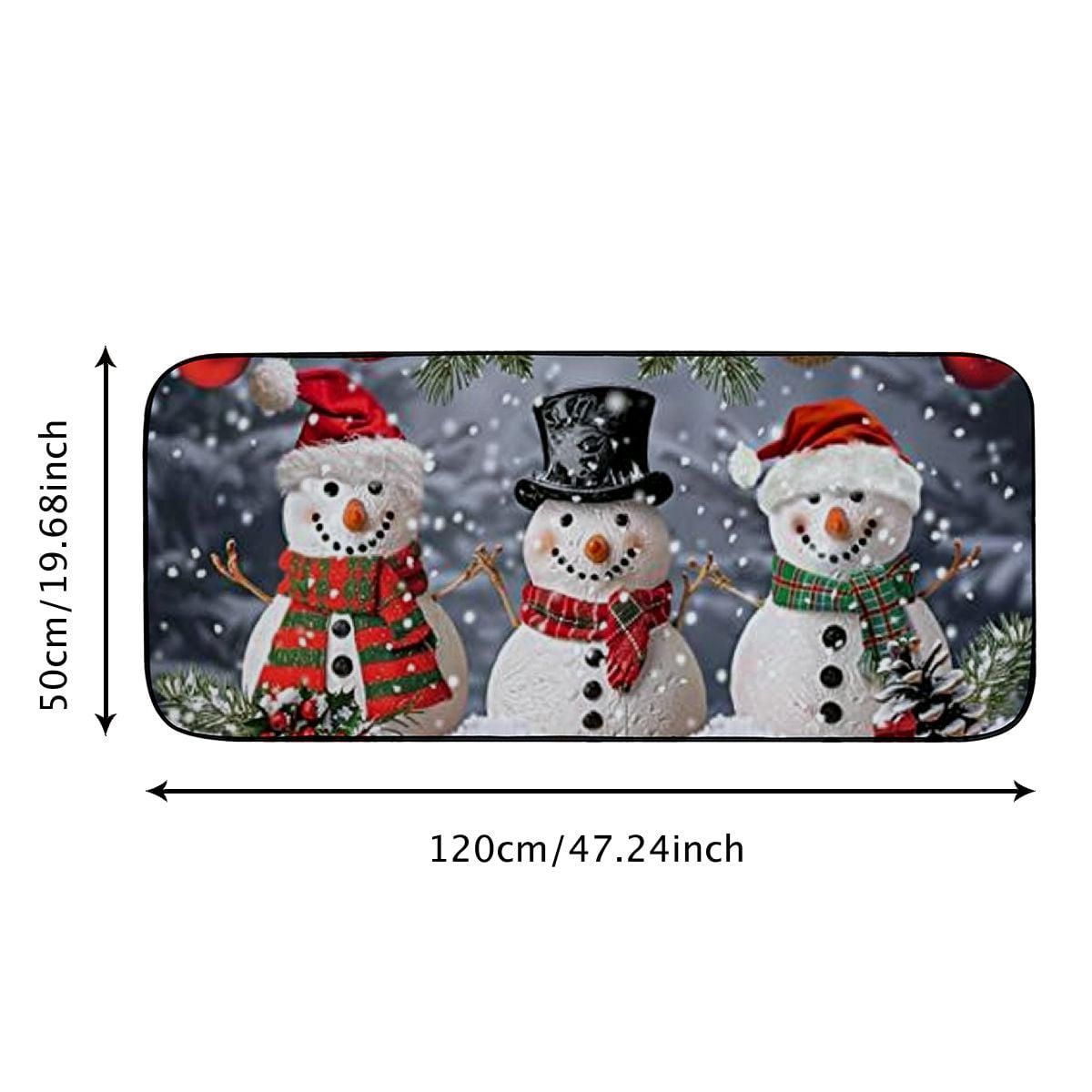 Heduofu Welcome Mat, Decorative Door Mat, Door Mat with Non-Slip Rubber Backing, Easy Cleaning, Traps Dirt, Rug for Entry, Patio, Garage
