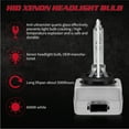 thumbnail image 3 of For Cadillac XTS 2013-2017 D3S HID/Xenon Headlight High/Low Beam Bulb Kit 35W 6000K White 2Pcs, 3 of 9