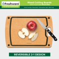 thumbnail image 4 of Tabla de cortar Freshware Wood con ranuras para zumo, 37 x 28 cm, 4 of 9