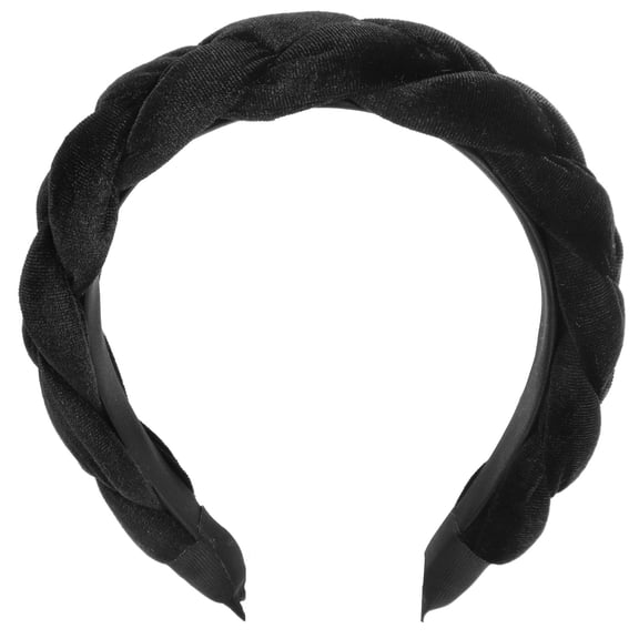 Homoyoyo Black Sponge Headband for Women and Girls, Fashion Cloth Hairband, Comfortable and Stylish, 1 Piece
