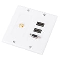thumbnail image 5 of US Standard Decorative Wall Plate with F-Type Head, 2 HDMI Ports, and VGA Connection for Home Use, 5 of 8