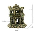 thumbnail image 3 of CNKOO Pavilion Tree Fish Tank Decoration  Poly Resin Bridge Aquarium Ornament  Climbing Platform for Fish Turtle, 3 of 9