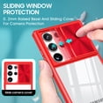 thumbnail image 3 of ELEHOLD For Samsung Galaxy S23 Ultra Case, Military Grade Protection Clear Slim Fit Anti-Yellowing Non- Slip Shockproof Protective Lens Cover Protection Case for Samsung Galaxy S23 Ultra,Red, 3 of 6