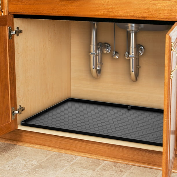 Under Sink Mat, Campmoy 34" x 22" Under Sink Mats for Kitchen