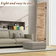 thumbnail image 3 of 5-Panel Room Divider with Shelves，5.6ft Tall Folding Privacy Screen Panels, Room Divider Wall, Divider for Room Separation, Room Divider Shelves，Effectively Block Sight，Natural, 3 of 6