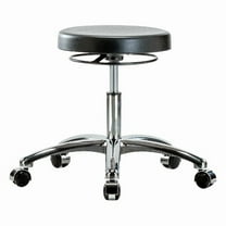Manufacturer Varies Backless Pneumatic Stool,17" W BR-CLR-PDHSO-CR-CC