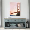 thumbnail image 2 of Coucher de Soleil sur le Pont golden gate - Toile 36"x48 Pouces - Impression sur Demande, 2 of 5