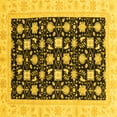 thumbnail image 1 of Ahgly Company Indoor Square Oriental Yellow Traditional Area Rugs, 8' Square, 1 of 4