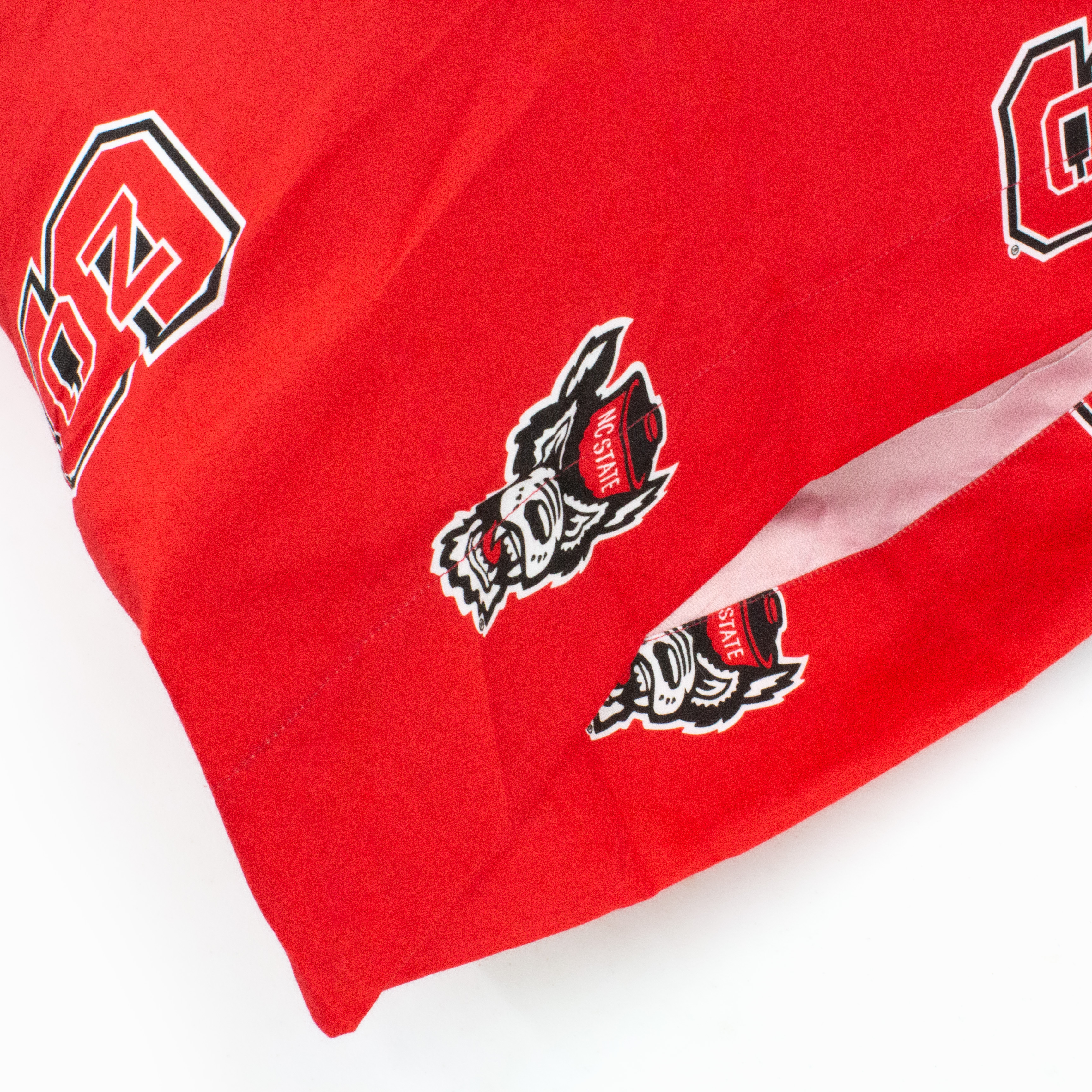 North Carolina State Wolfpack Pillowcase Pair, King, 20" x 40" (2 King Pillowcases)
