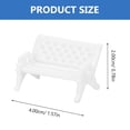 thumbnail image 2 of Minkissy 6Pcs Mini Garden Bench for Holidays and Birthdays 2.5in, 2 of 7